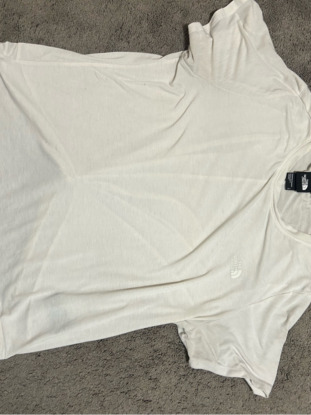 The North Face Cream Short Sleeve Back Tie Tee